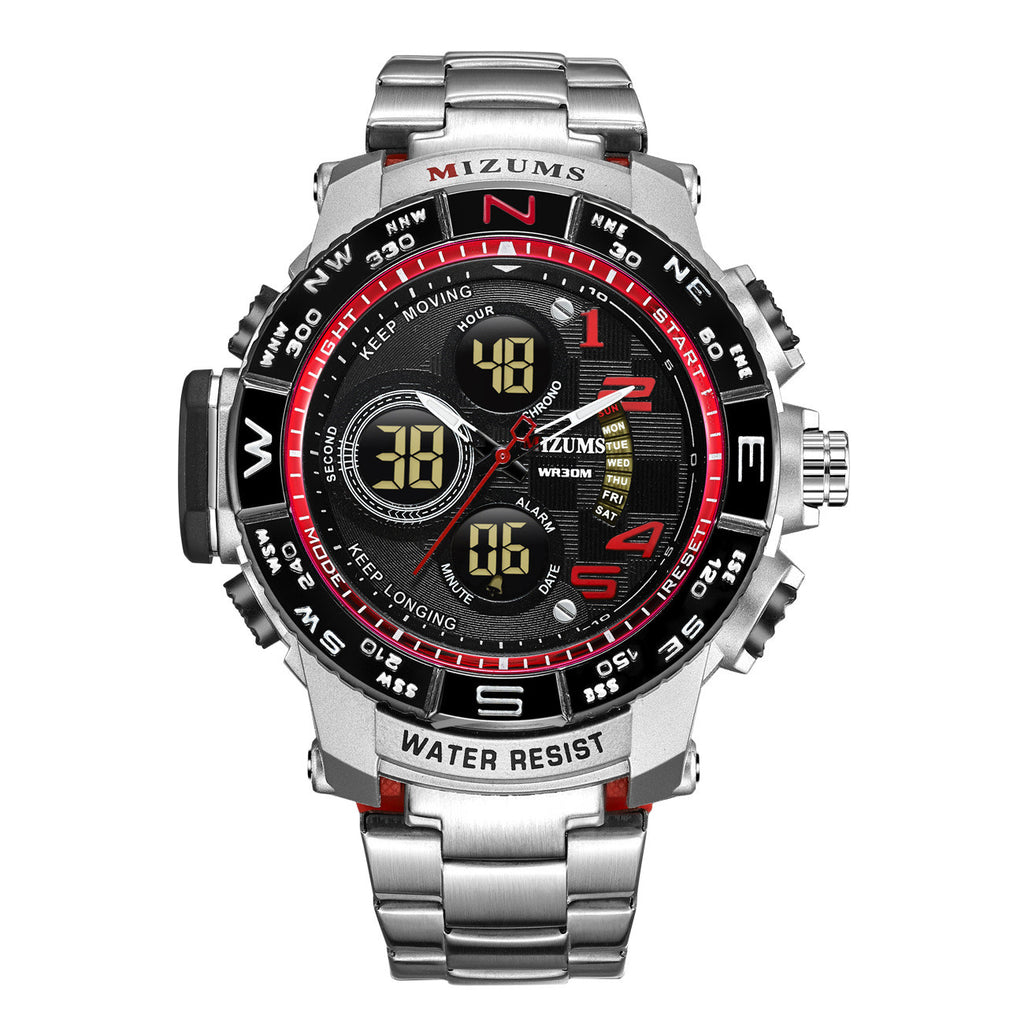 Sportliche Digitaluhr mit Stahlband – Bild 8 | LuxeStyle