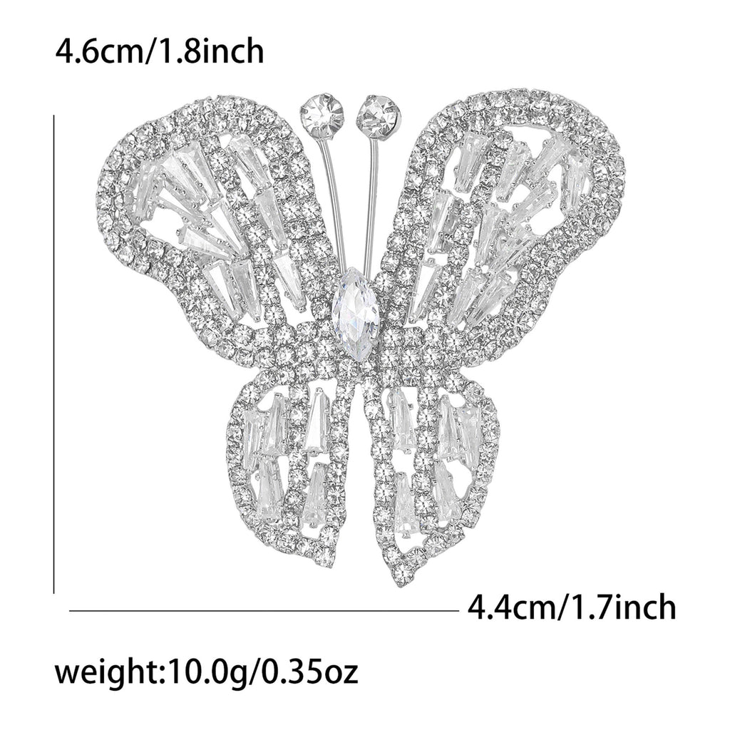 Brosche mit Schmetterling aus Strass – Bild 3 | LuxeStyle