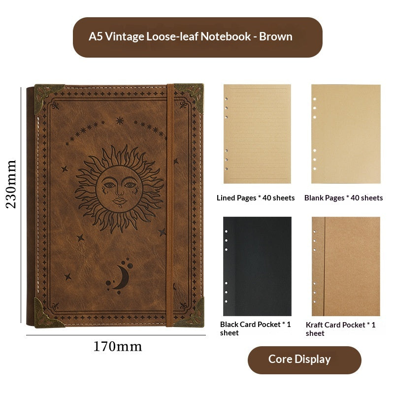 A5 Notizbuch im Retro-Stil