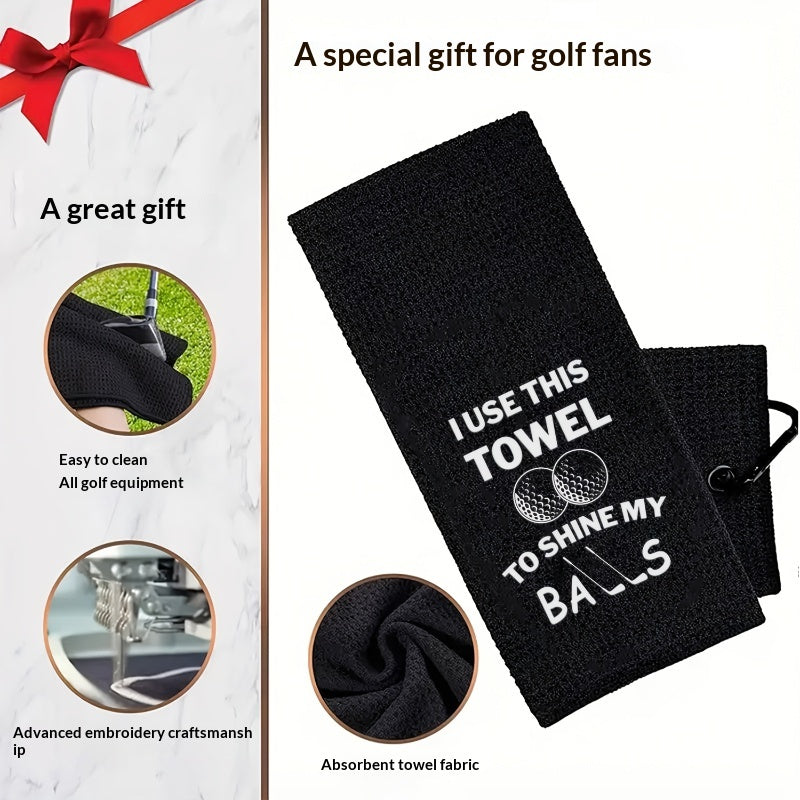 Golf-Handtuch mit Stickerei