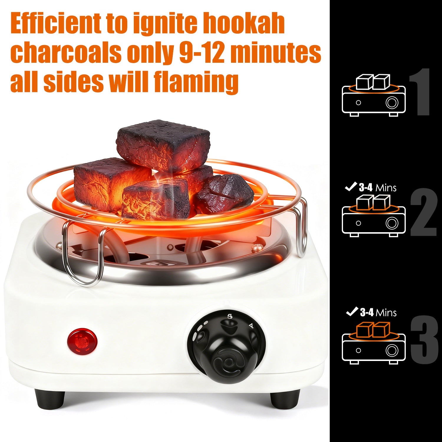 Elektrischer Kohleanzünder Shisha 500W