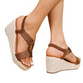 Bequeme Plateau-Sandalen