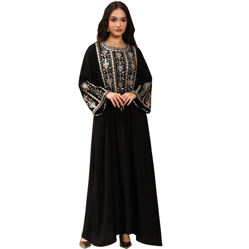 Besticktes Maxikleid für Damen