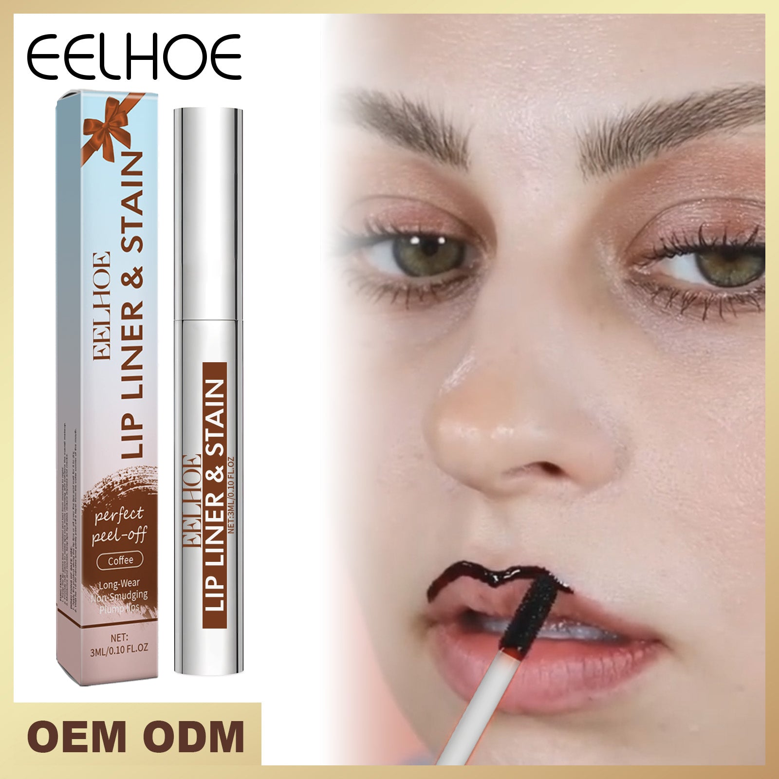 Peel-off Lipgloss Nude Brown