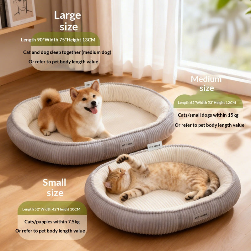 Kuscheliges Winterbett für Katzen