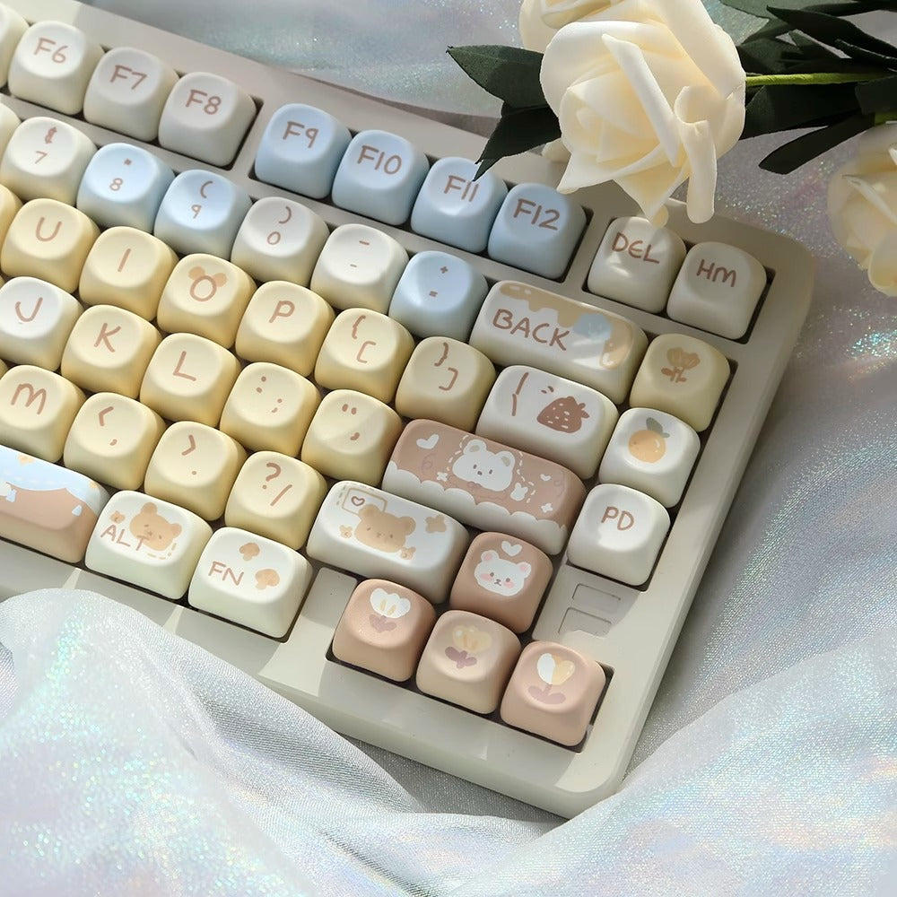 Milchtee-Bär Tastenkappen für mechanische Tastatur – Bild 5 | LuxeStyle