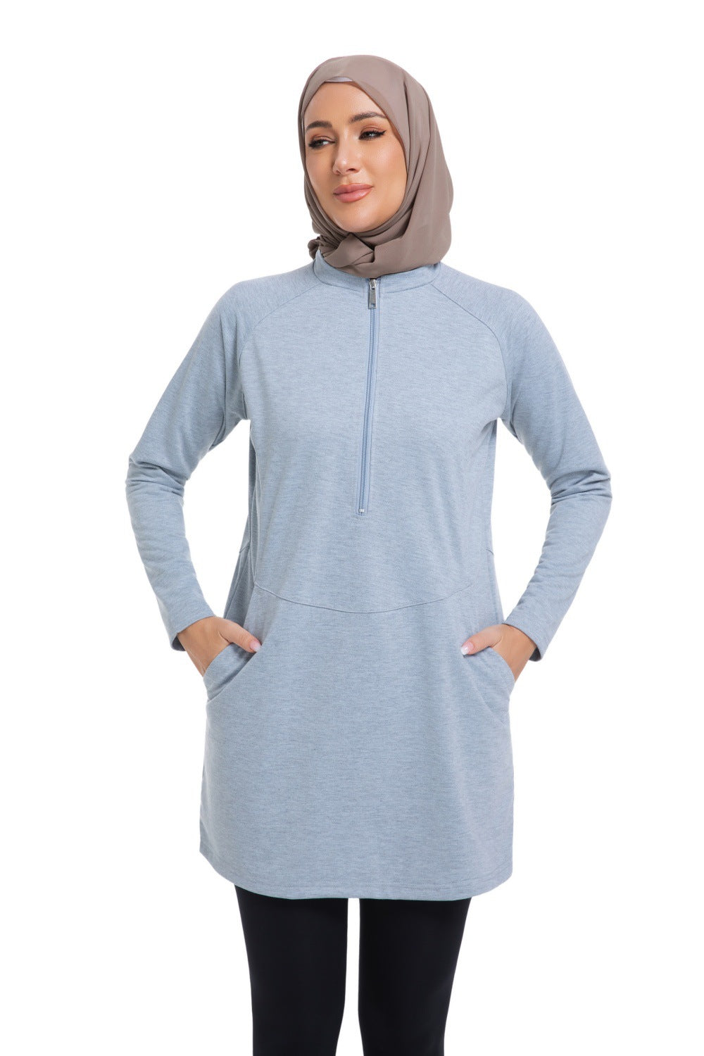 Damen Kapuzenpullover mit Reissverschluss