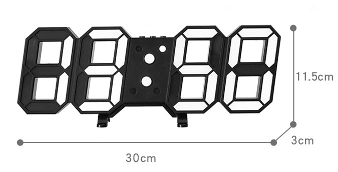 3D LED Wanduhr mit Fernbedienung – Bild 6 | LuxeStyle