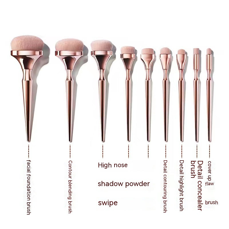 9er Make-up Pinsel-Set Gold – Bild 5 | LuxeStyle