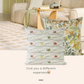 Pflanzen- und Blumenmuster-Polster 45x45 cm | LuxeStyle