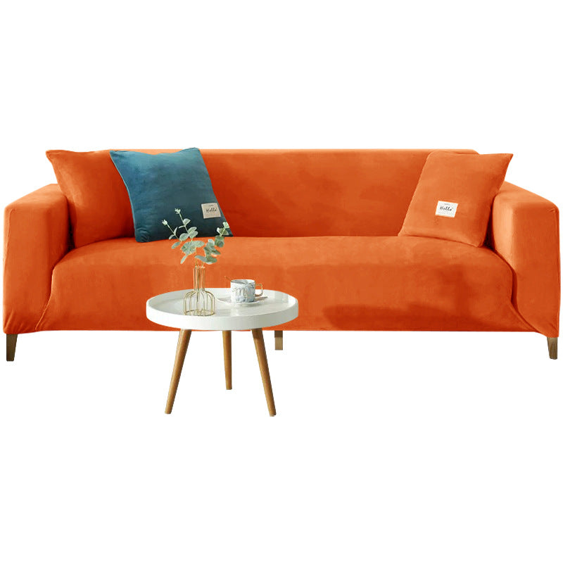 Elastischer Sofaüberzug aus Flanell
