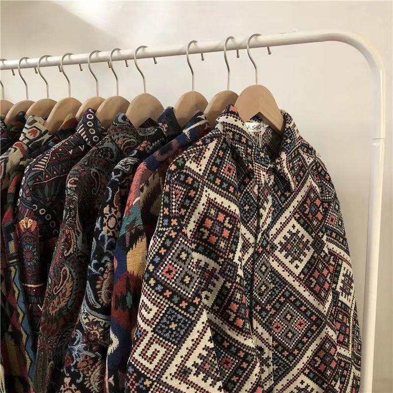 Retro Langarmhemd im Ethno-Stil – Bild 3 | LuxeStyle