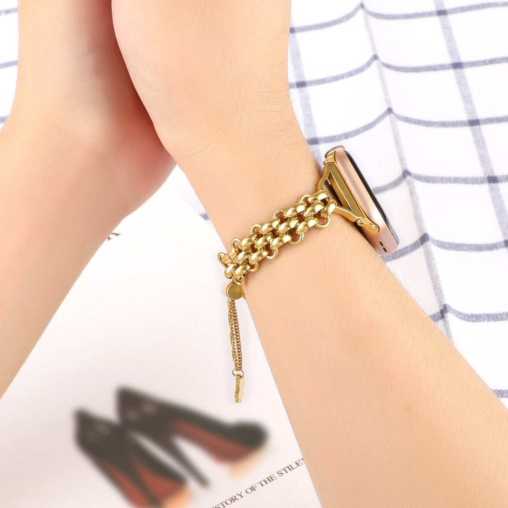 Stahlarmband Doppelreihe für Apple Uhr – Bild 9 | LuxeStyle