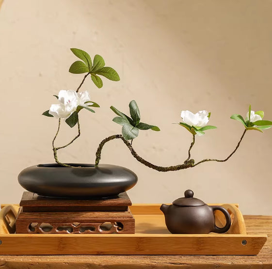Zen-Aschenbecher & Kiesel-Vase