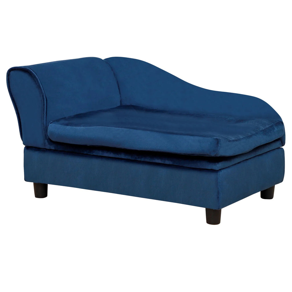 Hundebett mit Stauraum, Blau