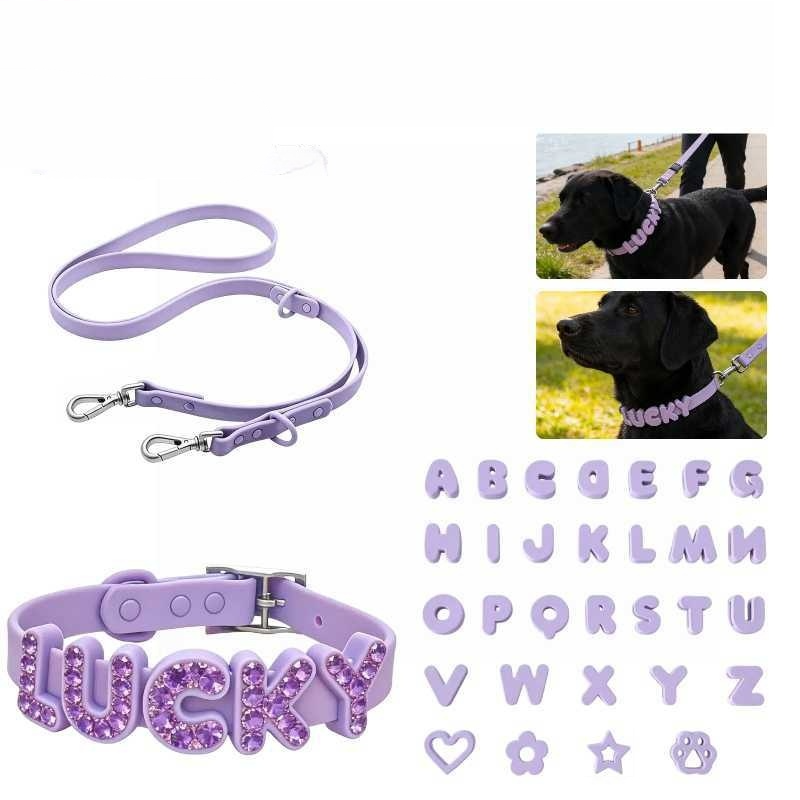 Haustierhalsband aus Silikon mit Buchstaben – Bild 2 | LuxeStyle