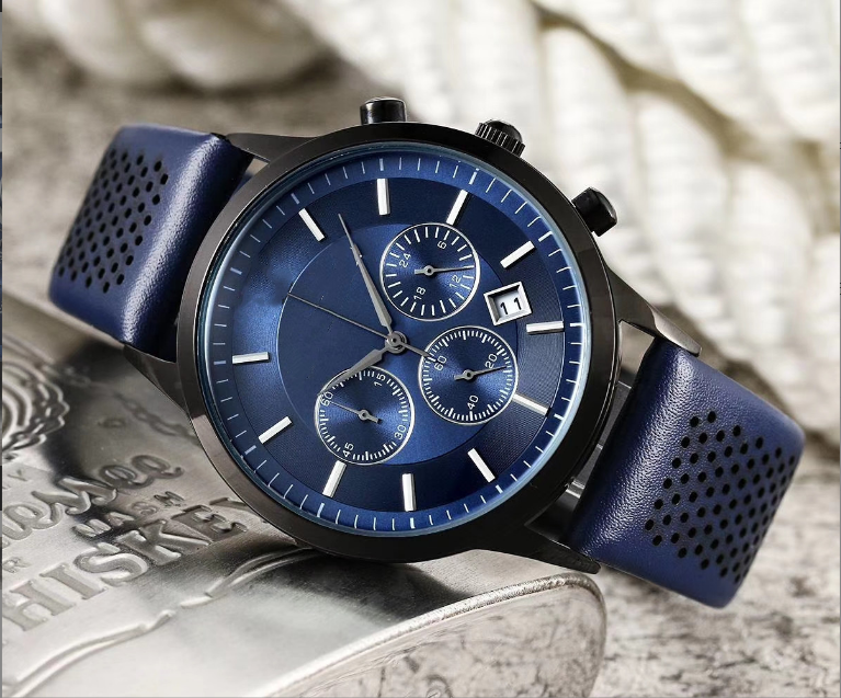 Herren Quarzuhr mit Kautschukarmband – Bild 2 | LuxeStyle