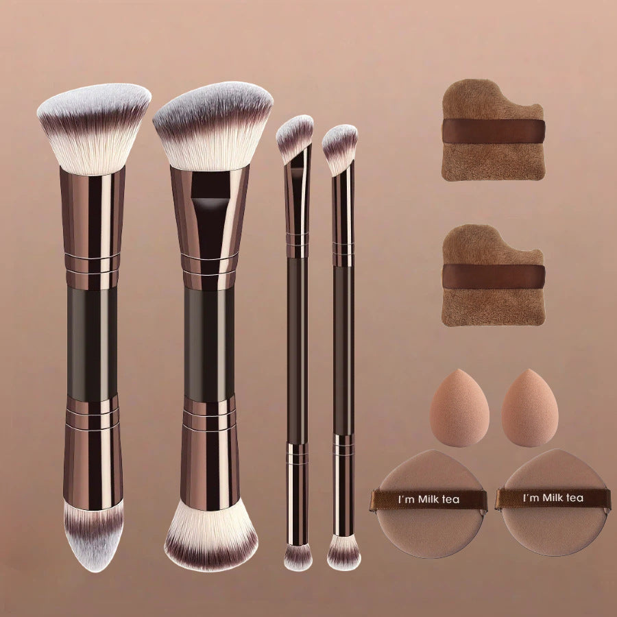 Kaffeebraune Make-up-Pinsel