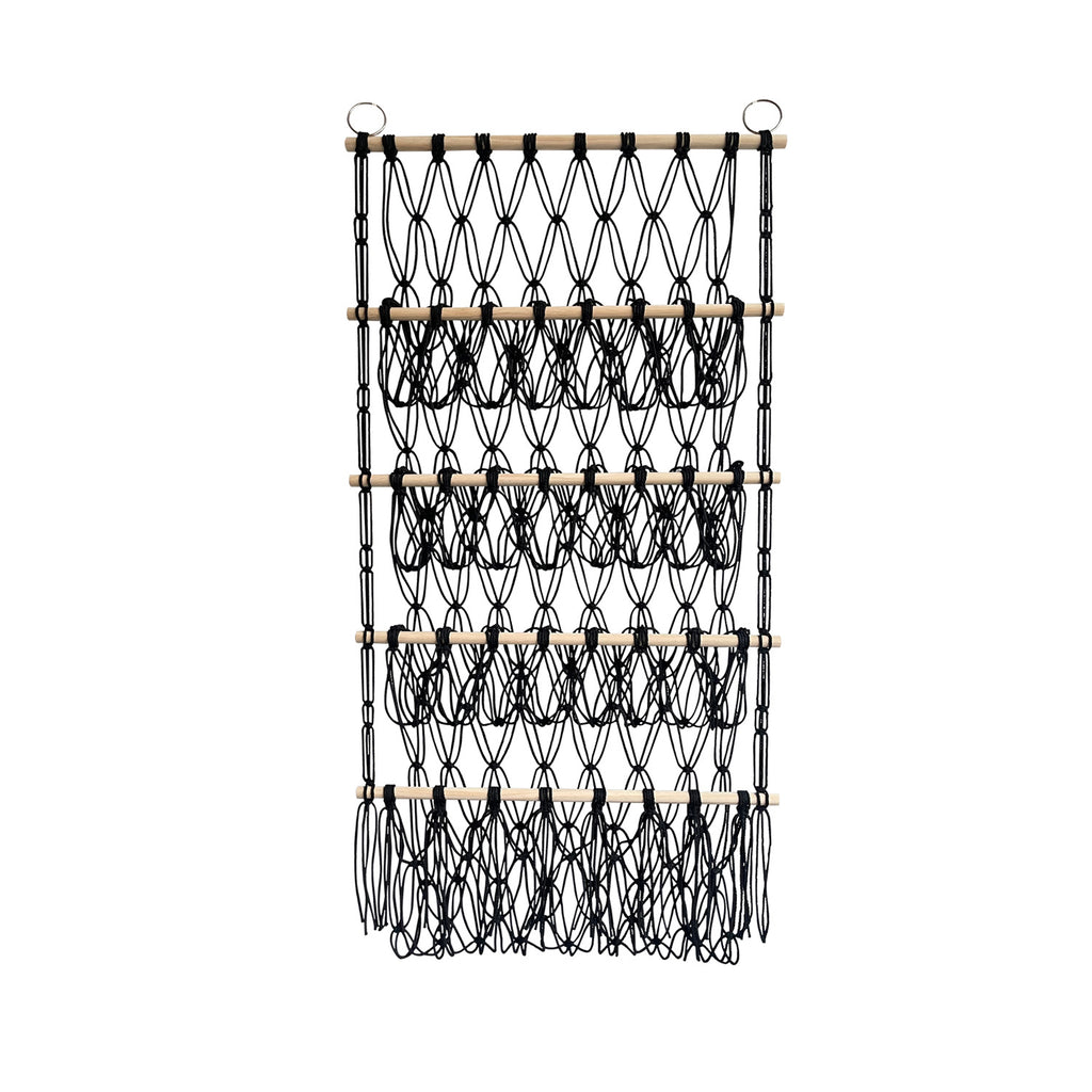 4-Lagen Holzstab-Organizer mit Netztaschen – Bild 17 | LuxeStyle