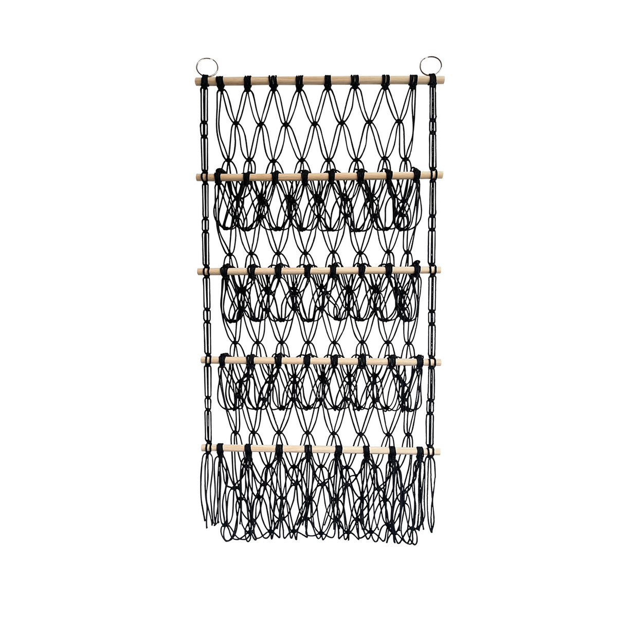 4-Lagen Holzstab-Organizer mit Netztaschen – Bild 17 | LuxeStyle