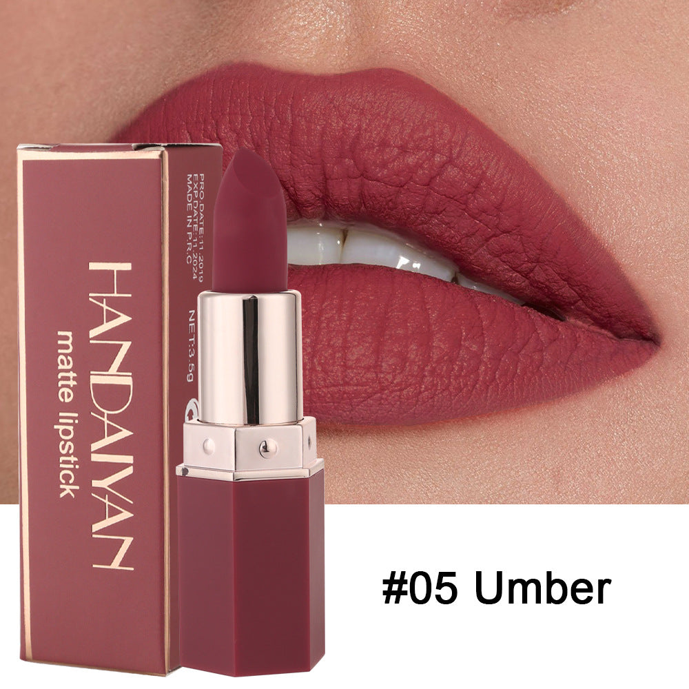 6‑Farben wasserfester Nude‑Matt‑Lippenstift | LuxeStyle