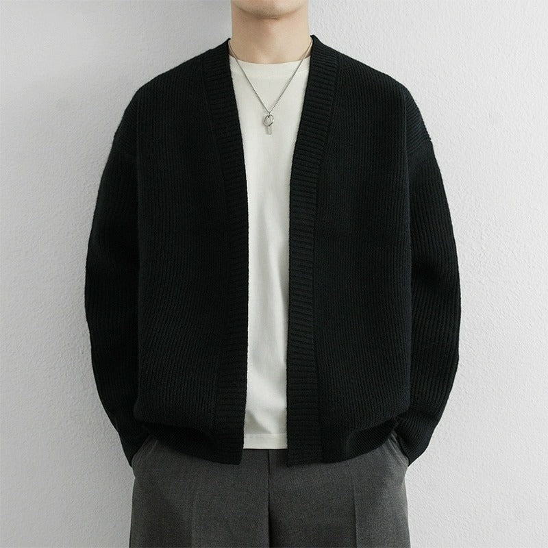 Retro-Style Weit Geschnitten Casual Chic Cardigan