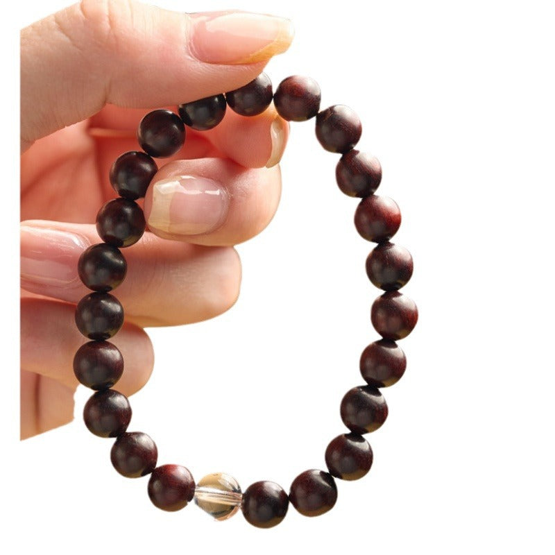 Armband aus Sandelholz und Kristallperlen – Bild 3 | LuxeStyle