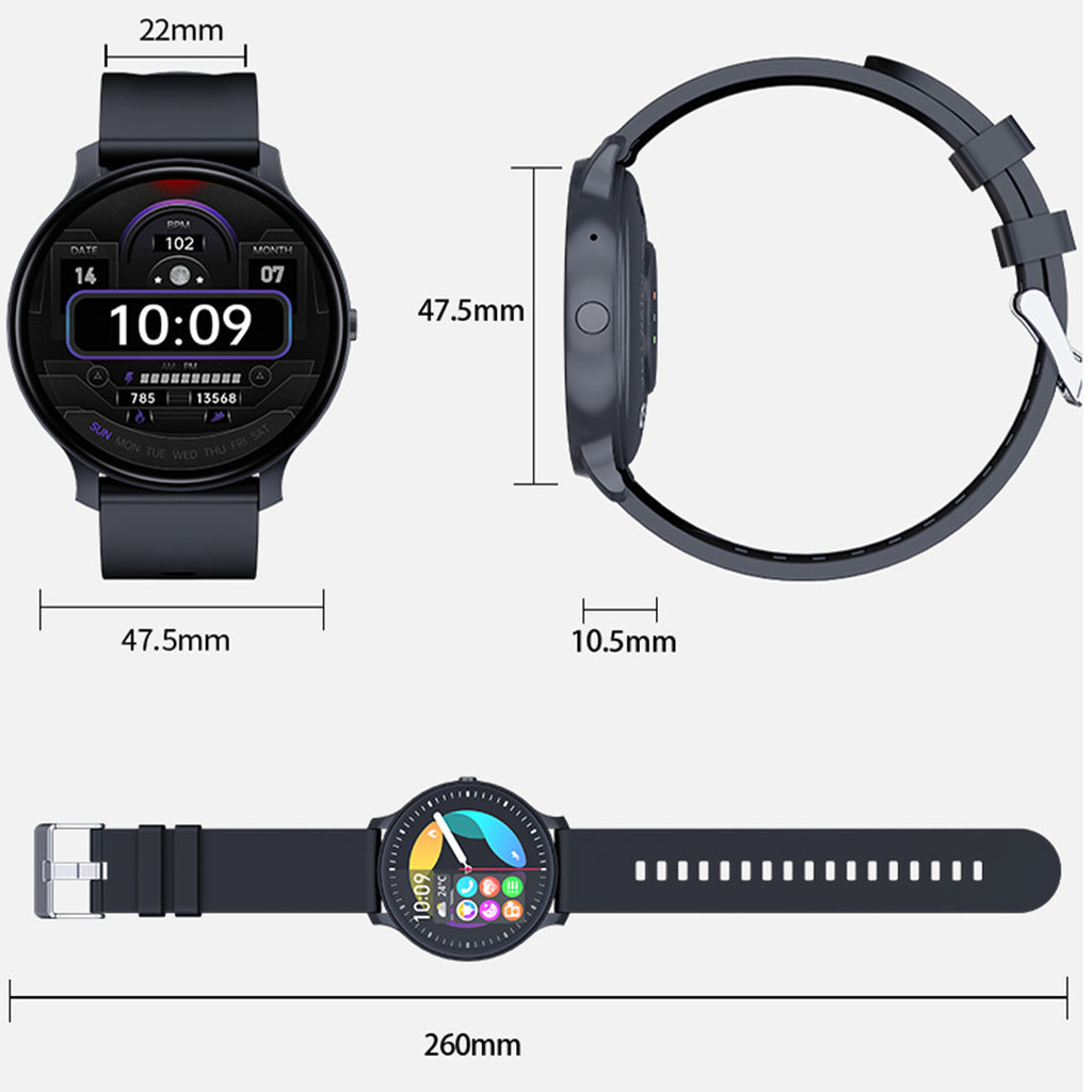 Smartwatch mit Gesundheits- und Fitnessfunktionen