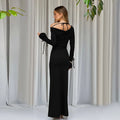 Langarm-Dress mit Fliege
