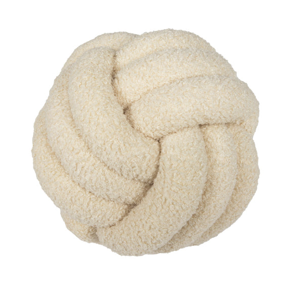 Rundes Kissen aus Lammwolle für Sofa & Bett