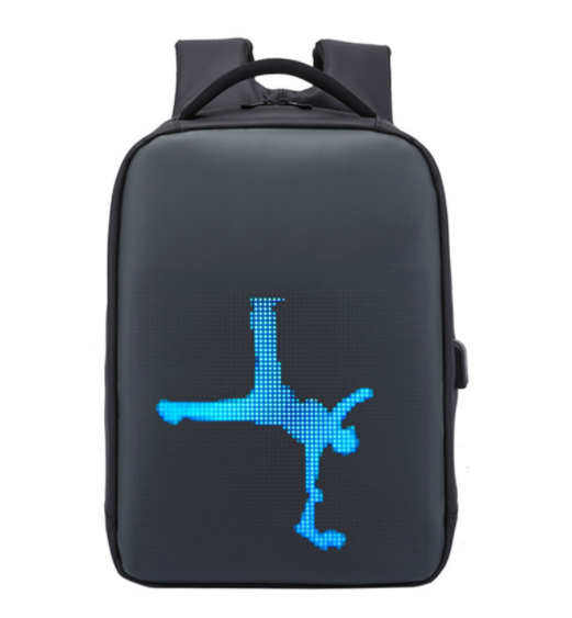 LED Rucksack mit Text-Animation – Bild 3 | LuxeStyle