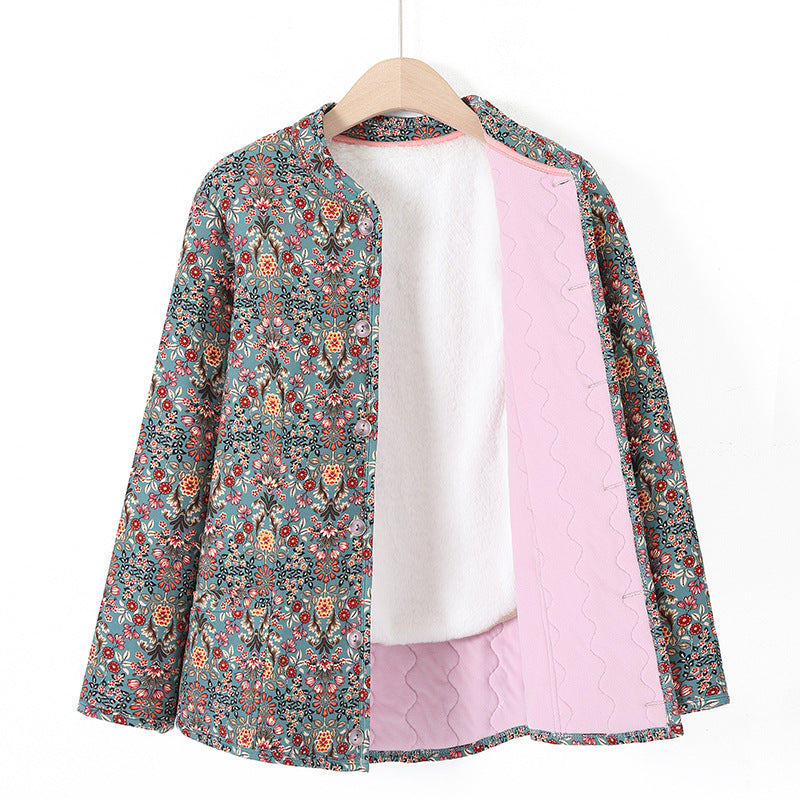 Floral Polyesterjacke für ältere Damen – Bild 7 | LuxeStyle