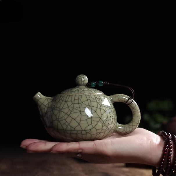 Celadon Ge Kiln Teekanne mit Eisriss-Glasur – Bild 2 | LuxeStyle