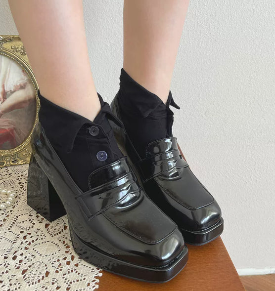 Vintage Mid-Calf Socken im Magazin-Stil