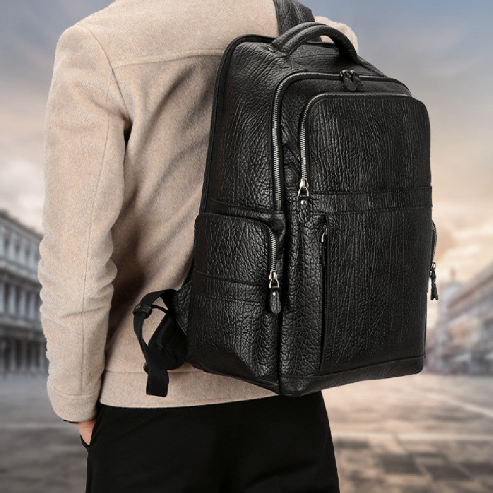 Computer-Rucksack aus Rindsleder – Bild 2 | LuxeStyle