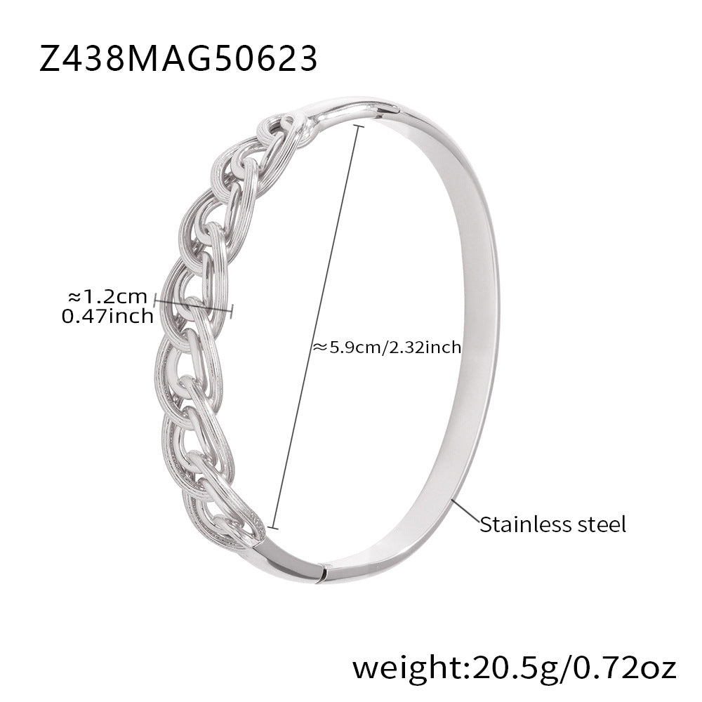 Zirkonarmband aus Edelstahl | LuxeStyle
