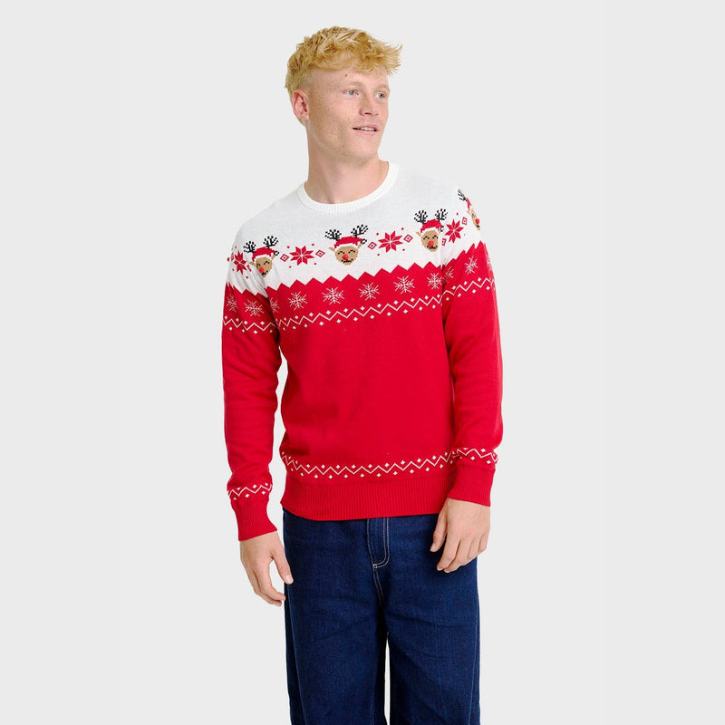Jacquard Christmas Pullover für Herren