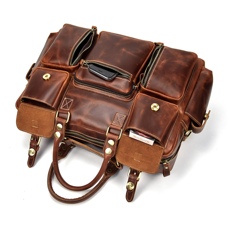 Genuine Leder Crossbody Messenger – Bild 2 | LuxeStyle