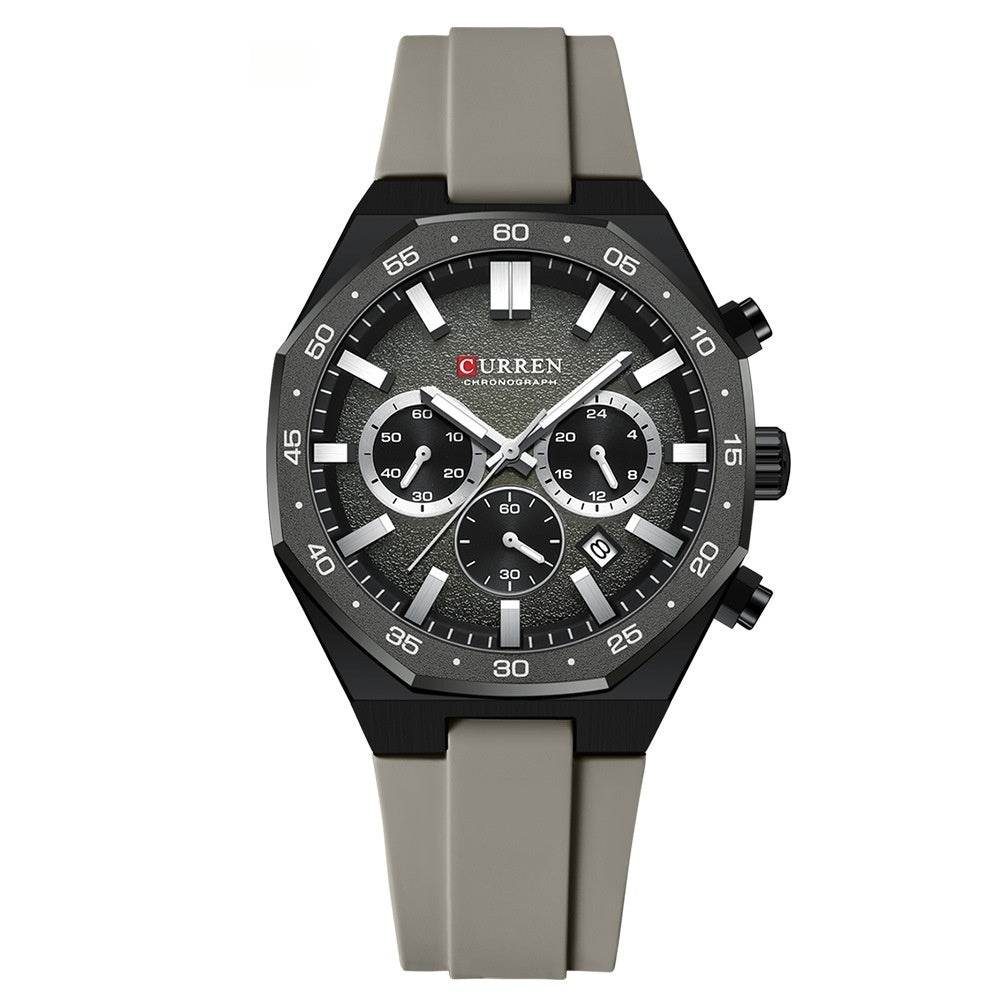 Wasserdichte Herrenuhr mit Multi-Hand Anzeige