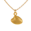 Muschel-Anhänger-Kette Coquille Gold