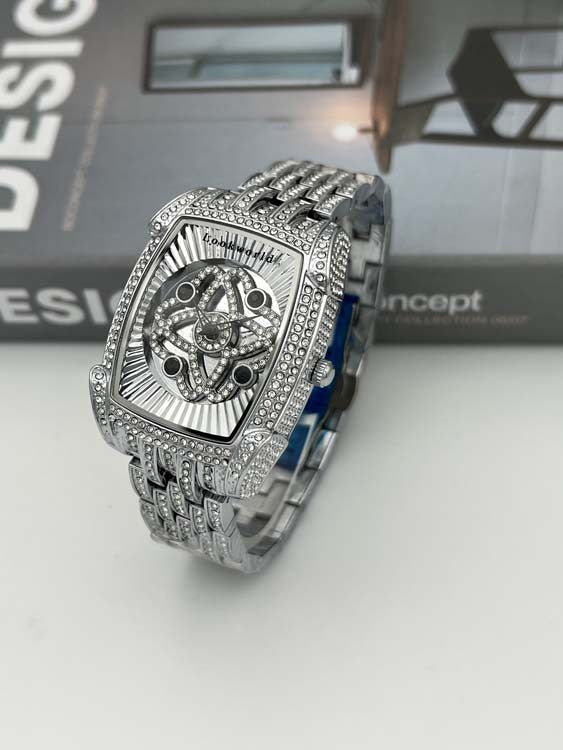 Damen-Armbanduhr mit Strasssteinen und Quarz – Bild 8 | LuxeStyle