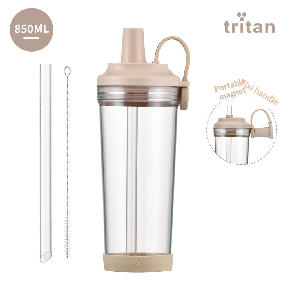 Trinkflasche mit Magnetgriff und Strohhalm – Bild 14 | LuxeStyle