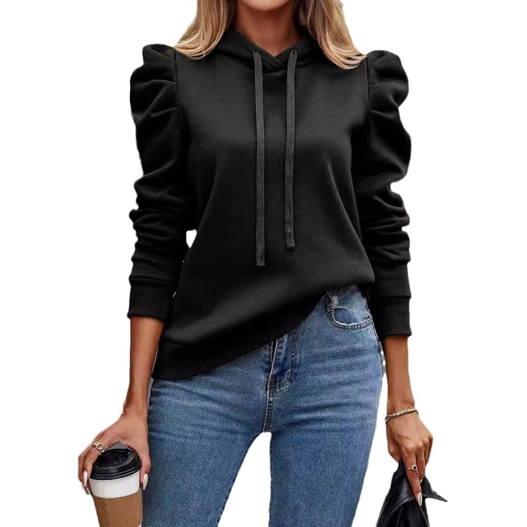 Kapuzenpullover mit Reverskragen für Damen