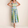 Leinenkleid mit Print für den Sommer