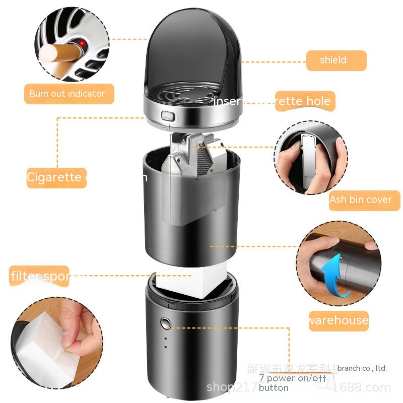 Smarter Aschenbecher mit Luftreiniger für Auto & Zuhause – Bild 5 | LuxeStyle