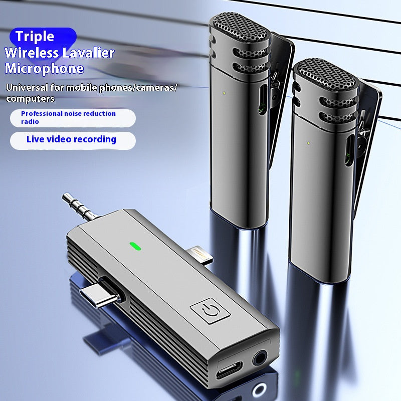 S17 Kabelloses 3-in-1 Mikrofon-Set