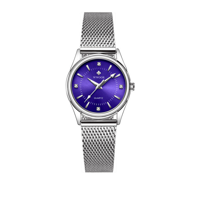 Quarzuhr mit Milanaise-Armband für Damen – Bild 7 | LuxeStyle