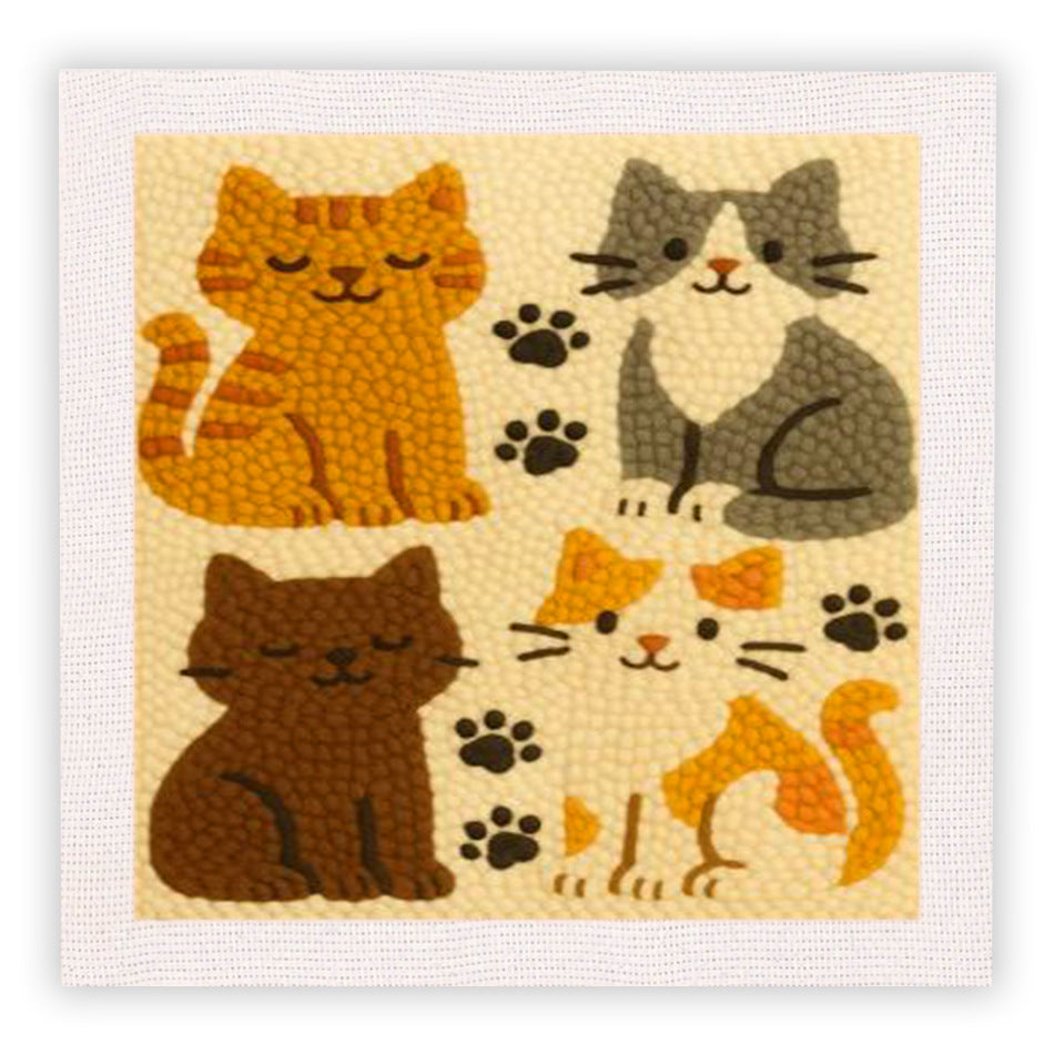 Quadratisches Stich- und Pop-Handwerksset