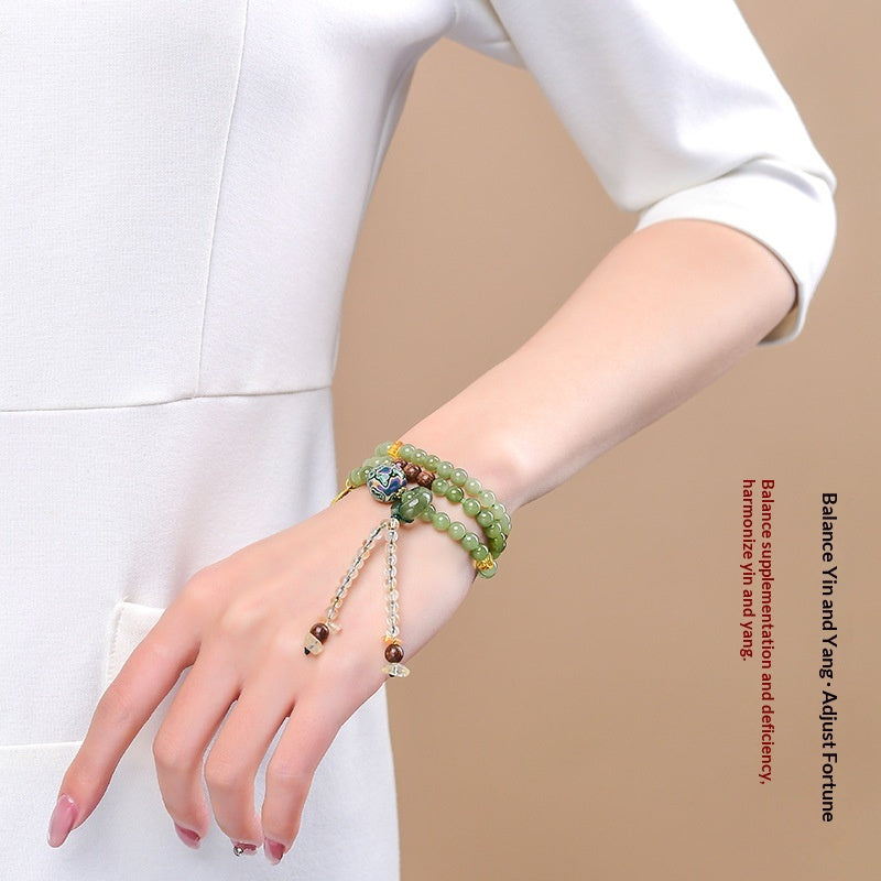 Armband und Halskette mit drei Kreisen