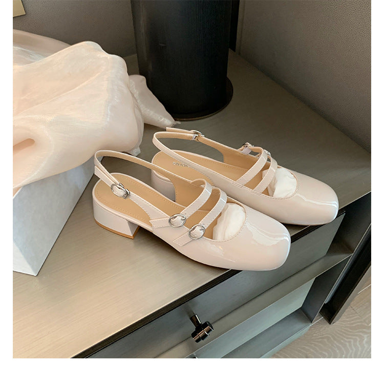 Retro Sandalen mit eckiger Zehenpartie – Bild 5 | LuxeStyle